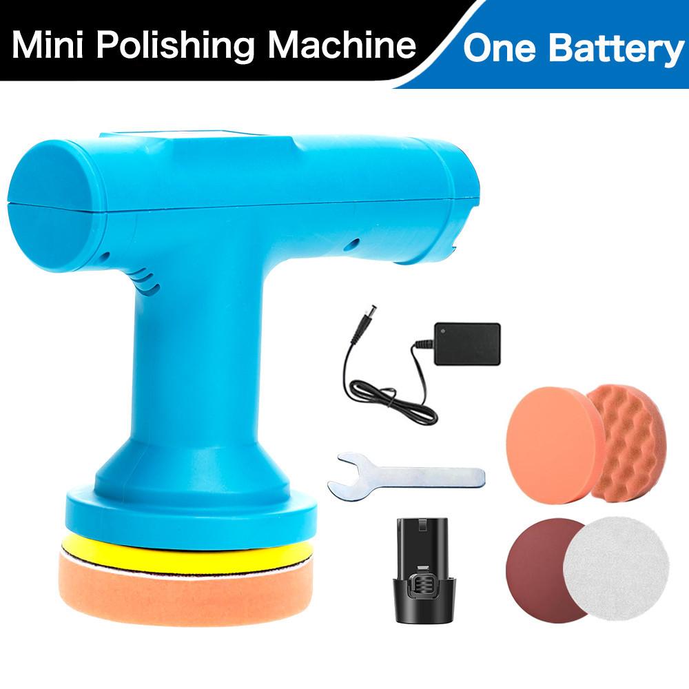 5000RPM 9 Gears 12V Cordless Mini Polisher Car Electric Polishing Machine Adjustable Speed Vehicle Polishing Power Tools