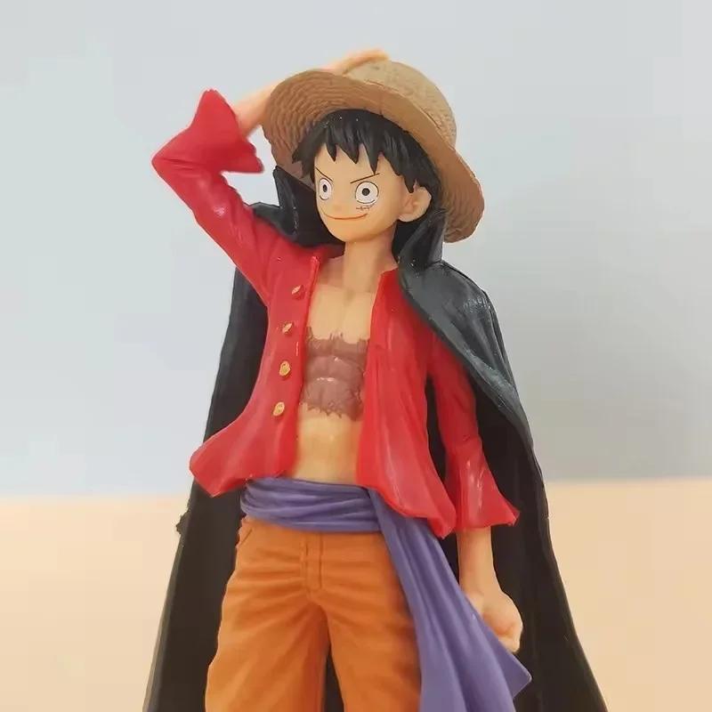 17CM animation peripheral pirate voyage king and country straw hat running Luffy model PCV ornament box modeling