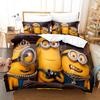 Juegos de Cama de Dibujos Animados Exquisito Juego de Suministros para la Cama M-Minions Funda Nórdica Juego de Colcha para Cama Juego de Cama Regalo de Cumpleaños de Lujo