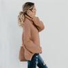 Morbido e Lussuoso Maglione Invernale da Donna con Collo Alto a Maglia Grossa per un Comfort Accogliente