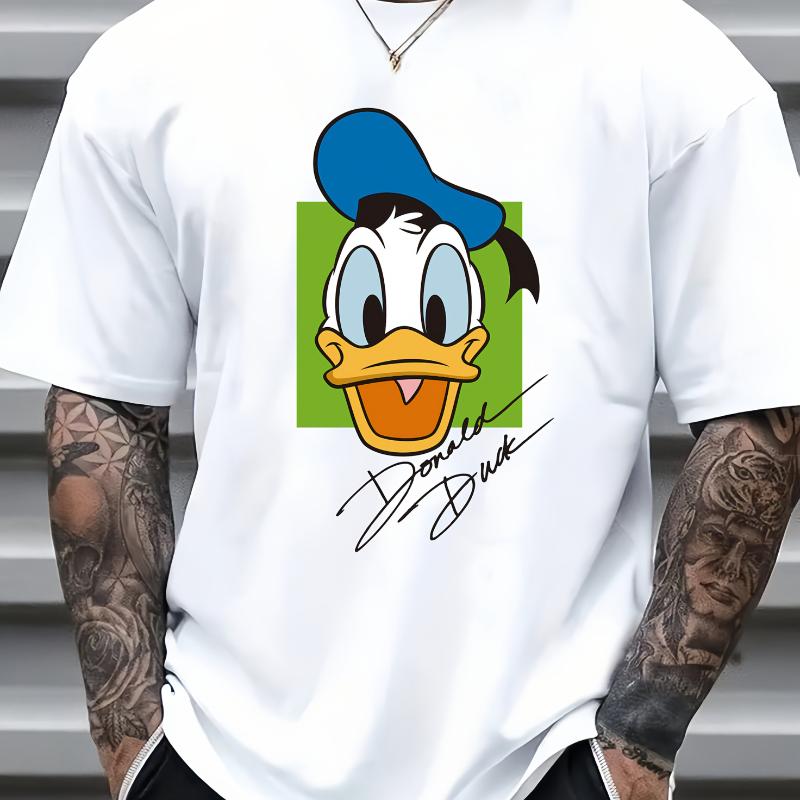 BenberFashion Zomer 202526 Disney Leuke Donald Duck Bedruikt Puur Katoen T-shirt Los en Casual Korte Mouwen voor Zowel Mannen als Vrouwen XL