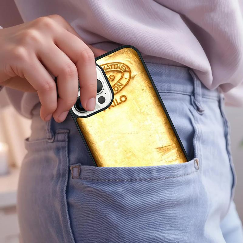Switzerland Fine Gold Phone Case For iPhone 17 Air 15 16e 14 13 Pro Max Coque 12 11 Pro Max PLUS cover