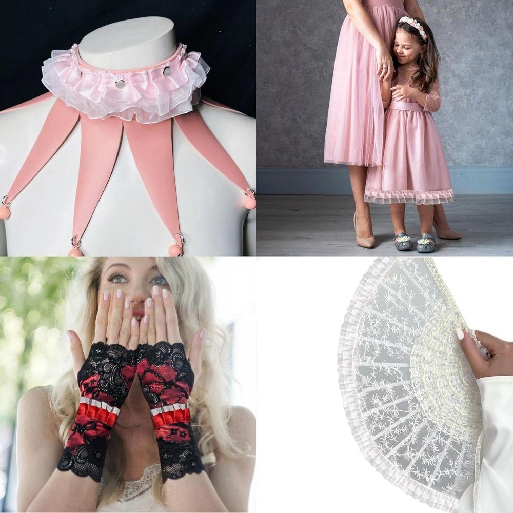 Multiple Colors Lace Ribbon Pleated Decorative Trim Clothing Decoration Lace Trim  Dress Decorative