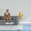 Equestrian Timepiece Sculpture Animal Figurine Feng Shui Decor for Living Room Desk Shelf Cabinet