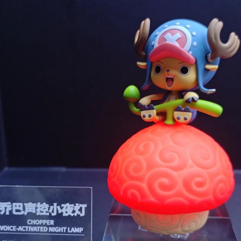 Latest One Piece Devil Fruit Series Voice-Controlled Night Light Luffy Nico Robin Chopper Portgas·D· Ace Anime Figure Toy Gifts