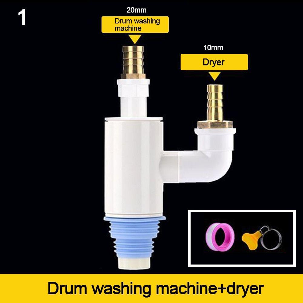 Anti odor Sink Drain Pipe Adapter Sealing Ring Multi-Channel Dishwasher Water Pipe Connector Multifunctional