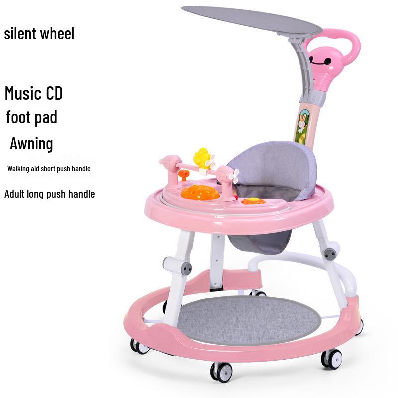 Multi-Function Baby Walker: Anti-Fall, Anti-Rollover, U-Shaped, Suitable for Boys & Girls.