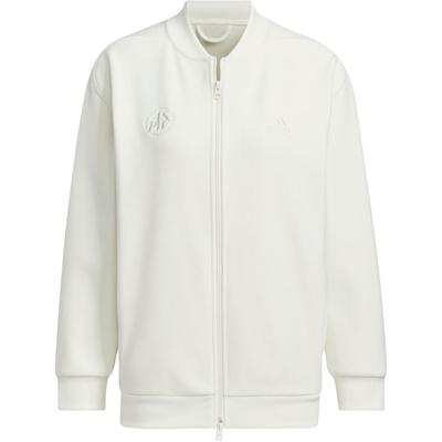 Lounge Bonded Warm Logo Sports Casual Long Sleeve Jacket Women Jackets Han-Jade-White JJ3546