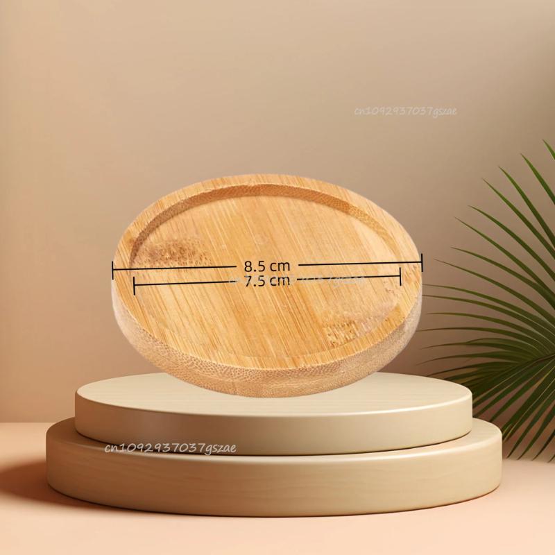 Multi Container Storage Trays Shower Shampoo Body Wash Cosmetics Dispenser Holder Bamboo Wood Tray Bathroom Kitchen Pot Holder