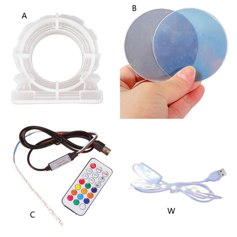 Diy Crystal Drop Glue Aromatherapy Gypsum Abrasive Different Dimensional Abyss Mirror Jewelry Ornaments Silicone Mold