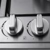 Natural Gas Hob Kitchen Cooking Appliance Cookware Gas Cooker Silver + Black 4 Burner Built-in Cooktop Stainless Steel Gas Stoves 58*50cm
