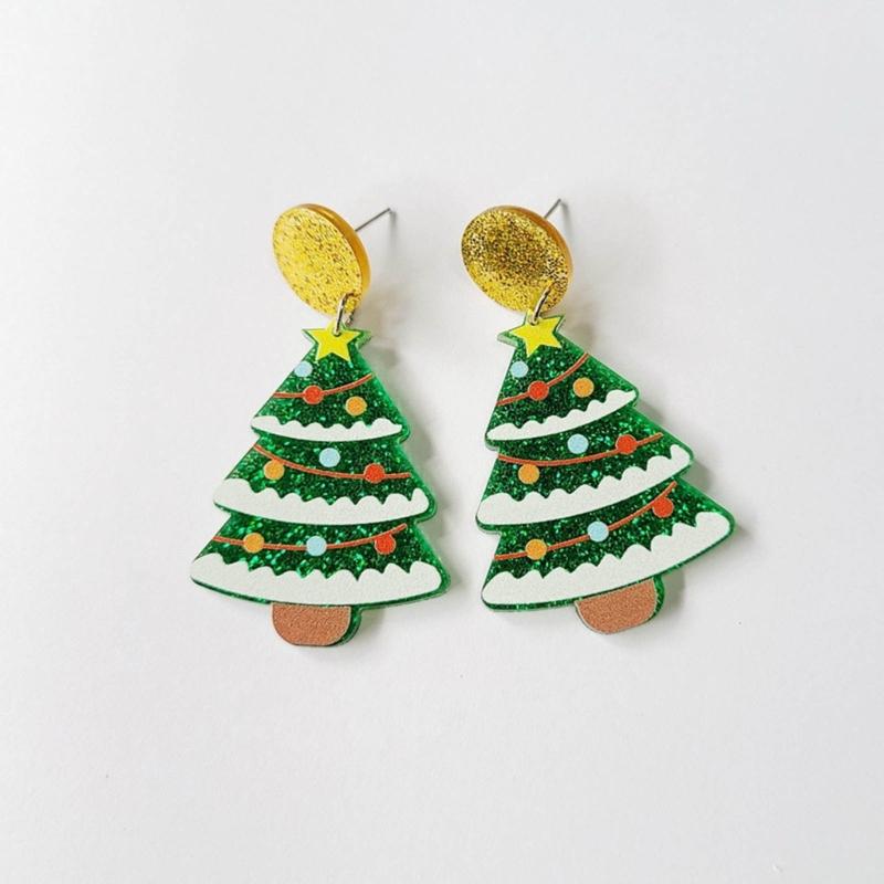 Fashion Dangle Earrings Tree Alpacas Gingerbreads Man Earrings Statement Jewelry