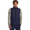 Under Armour Chaleco para Hombre de Color Sólido con Cuello Mao y Bolsillo con Cremallera Azul Marino 1378497-410