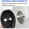 Car Silicone Door Latch Protective Cover, 4 Pcs, Black | Upgraded, Interior Protection Accessories, Door Protector and Noise Reduction, Universal,