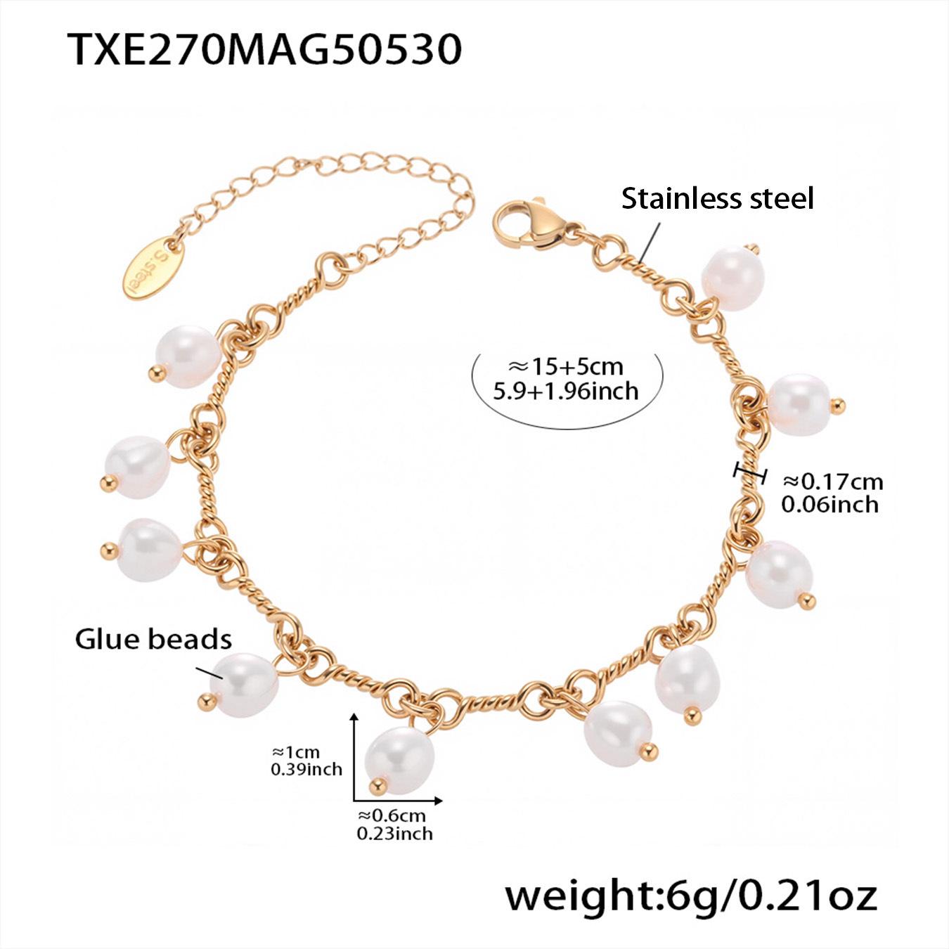 Qiong Yao High-Gloss Pearl Tassel Jewelry Set