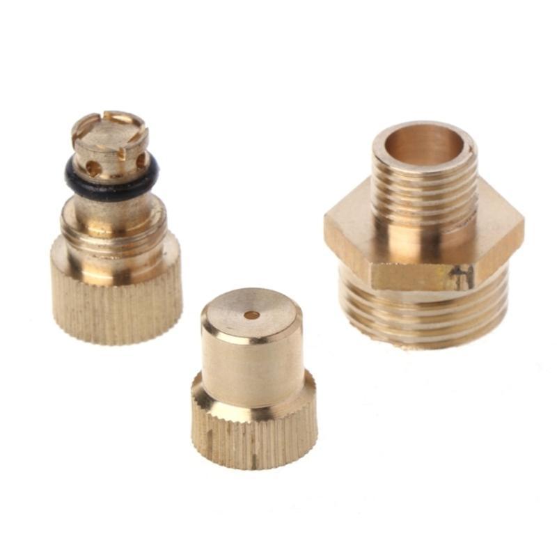 J0MC 10pcs 1/2Inch Nozzles High Pressure for Garden Irrigation Brass High Atomization