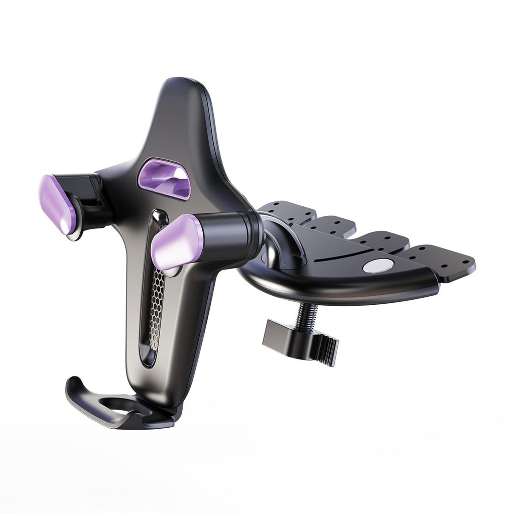 Y-Shape Car Cellphone Holder Compact Disc Slot Mobile Cell Stand Car Vent Phone Holder Compatible for iPhone and All Smartphones