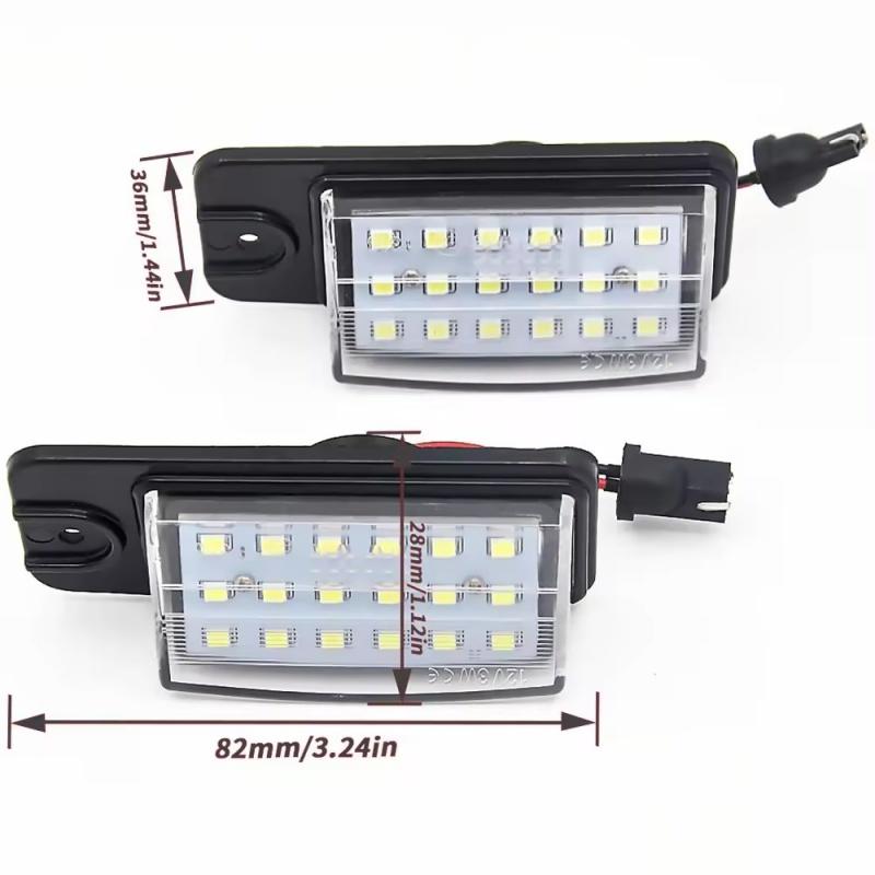 For Infiniti EX35 EX37 QX50 FX35 FX37 FX50 QX70 EX25 Q45 2pcs 6000K White LED License Plate Lights Car-Styling Number Lamps License Plate Lights 2