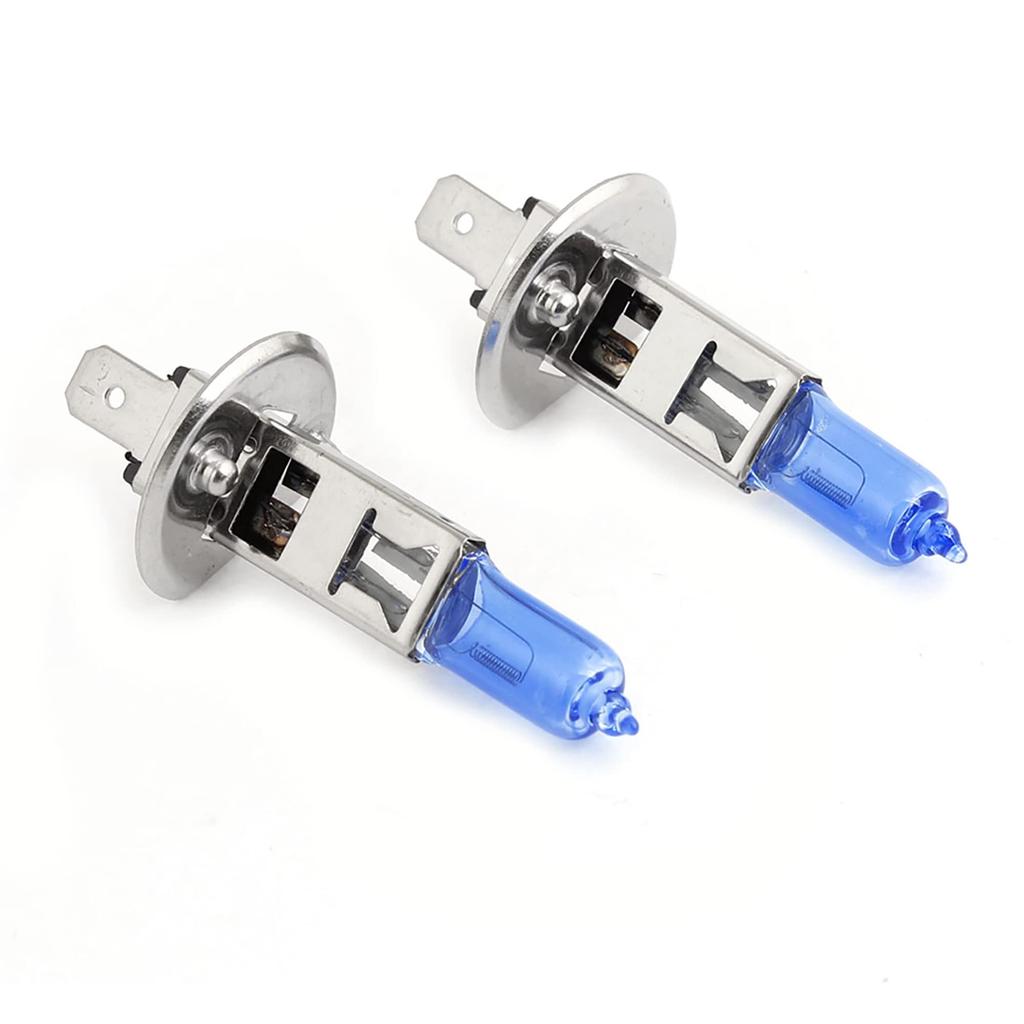 ACROPIX Halogen Fog Lamp Headlight 100W H1 White Silver Tone 2pcs
