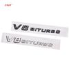 DCGO2 3D Side Fender V8 BITURBO Letters Logo Badge Sticker For Mercedes Benz AMG A C E S G M Class CLA GLA GLB GLC GLE SLS SLK SL CL