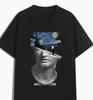 2025 New Casual Short Sleeve T-Shir Print Cotton Regular Fit Round Neck Breathable Loose Unisex Tee Men Women Clothing Anime