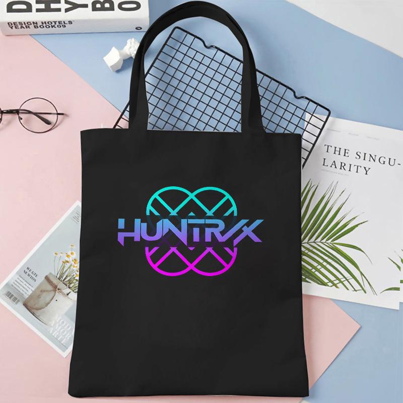 KPOP Demon Hunter Grup de Fete Imprimeu Carte de Student Geantă de Umăr Canvas Geantă de Mână pentru Cumpărături