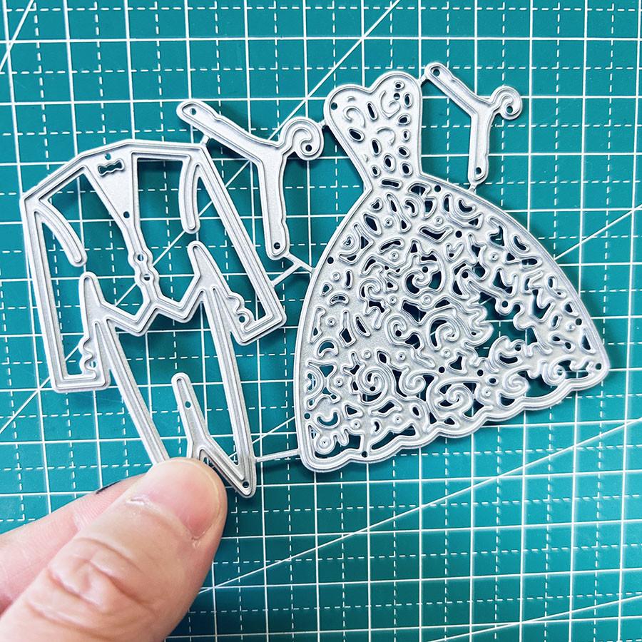 Couple Wedding Metal Cutting Dies Stencil for DIY Scrapbooking Photo Album Embossing Paper Cards Crafts Diecuts