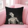 PPlayboi CartiI Rapper Cushion Cover Natural Linen Pillow Case DoubleSided Print Decorative Sofa Pillowcase Home Decor Gift
