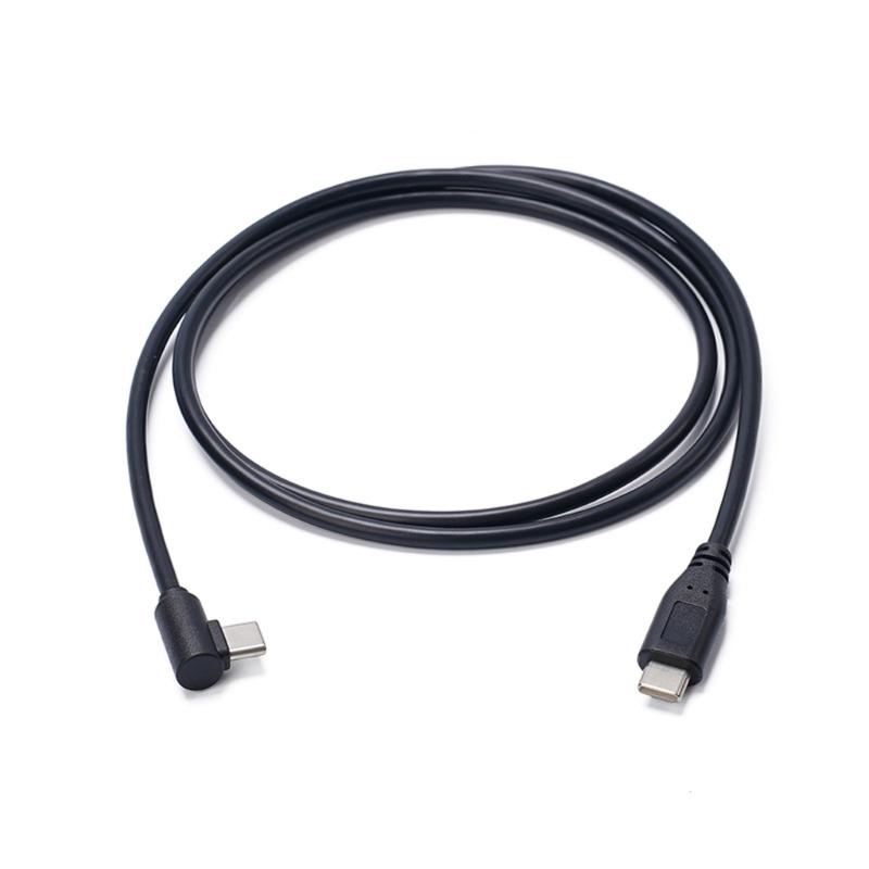 90 Degree Angled Type C Charging Cable 3A Quick Charging Cord For Mobile Phones Gaming Consoles And Portable Electronics