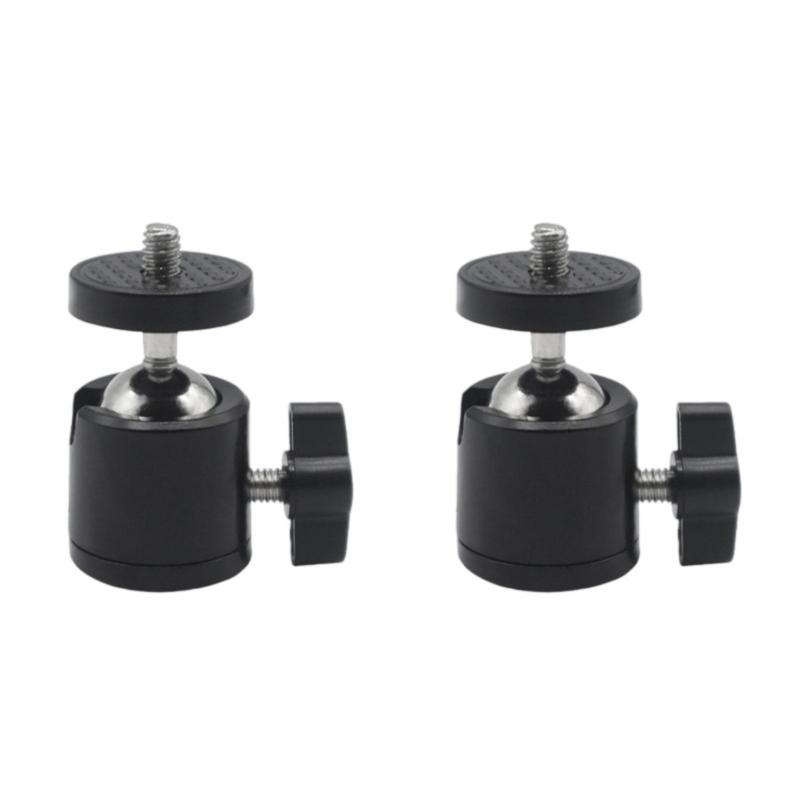 360 Degree Rotating All Metal 1/4 Inch Screw Tripod Adapter For Camera Mounting Streaming With Universal Compatibility