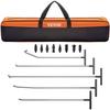 Rods Dent Removal Kit, 13 Pcs Paintless Dent Repair Tool, 5 Pcs Stainless Steel Dent Rods, 8 Pcs Tapper Heads, Professional Hail Dent Removal Tool for