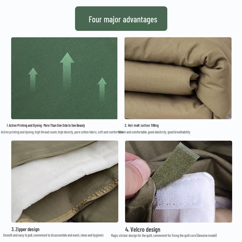 Hot Melt Cotton Quilt for Dormitory and Military Training