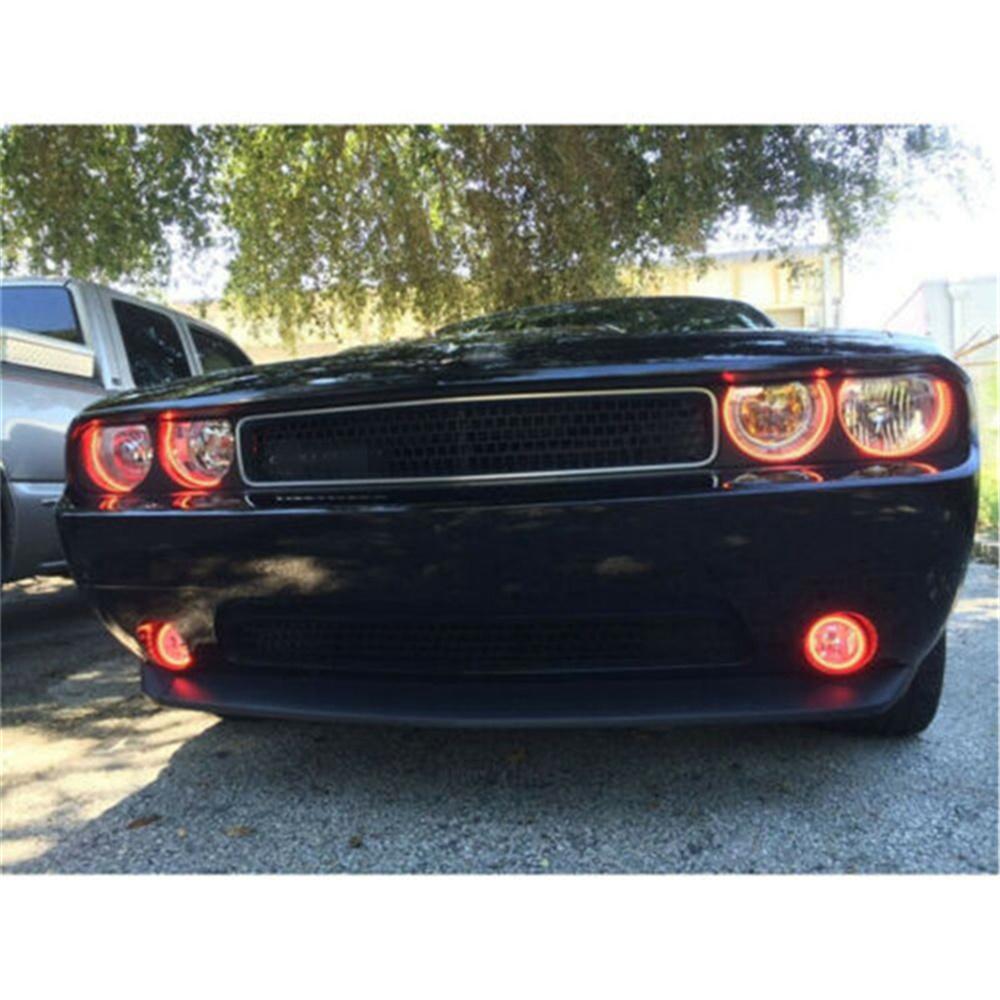 2pcs 80mm RGB COB Angel Eye Halo Ring APP Control For Car LED Headlight Fog Lamp