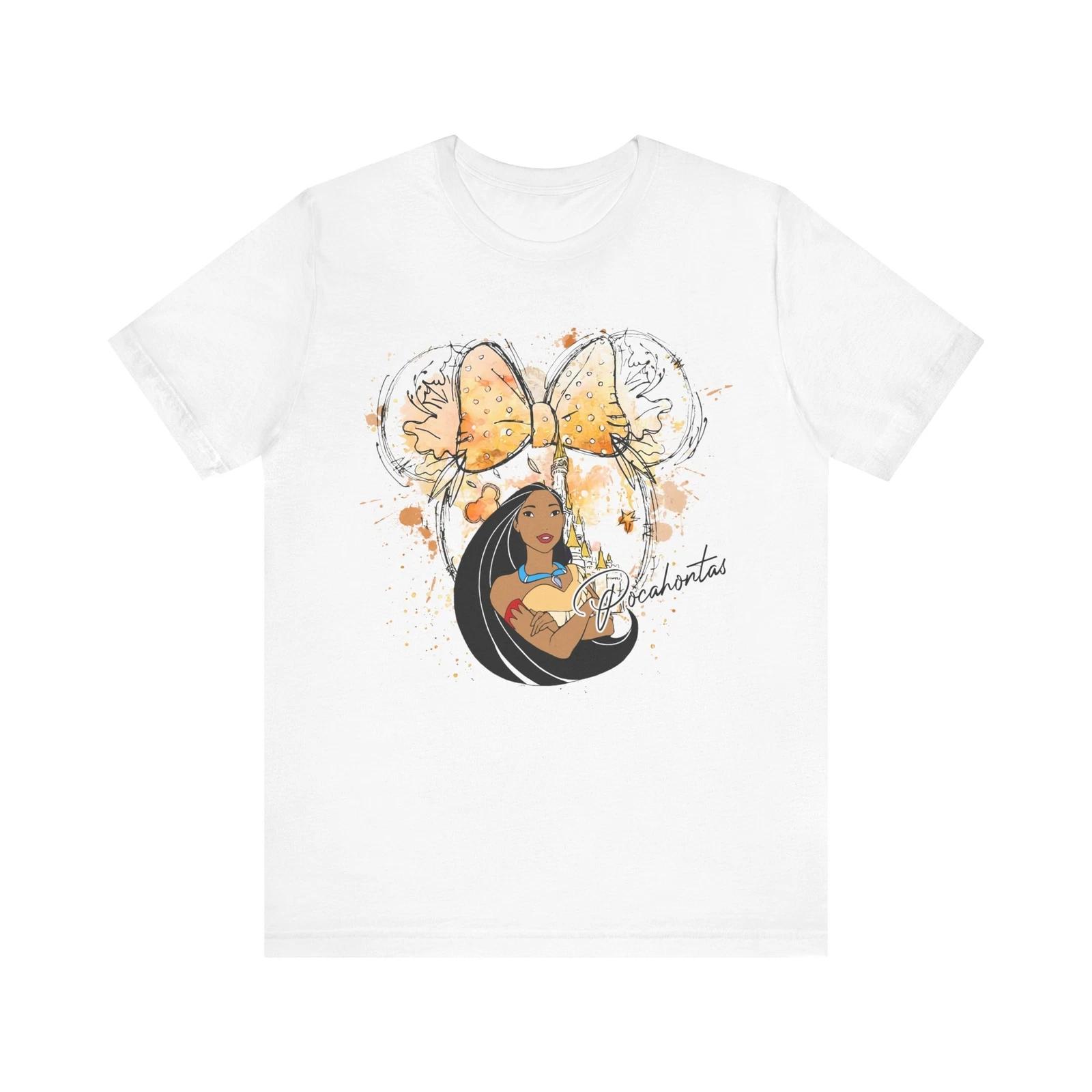 T-Shirt Princess Pocahontas Watercolor Tee 2XL