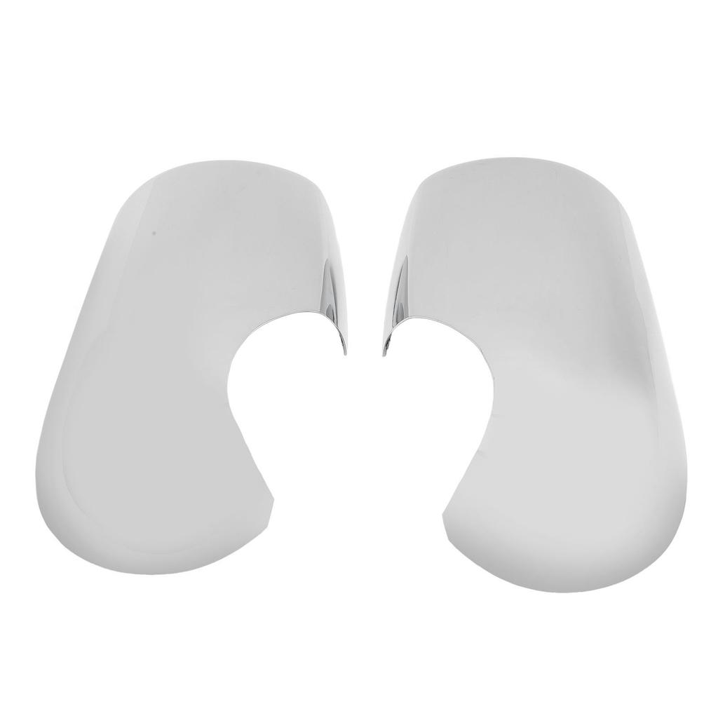 1 Pair Side Mirror Cap Cover Chrome Scratch Resistant Weather Proof Exterior Rear View Mirror