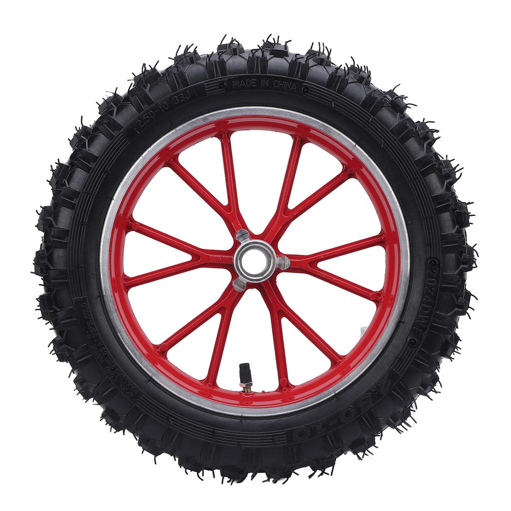 2.510 Front Wheel Tire with Inner Tube Hub Rubber Wear Resistant 10inch Wheel Hub Tire for 49cc