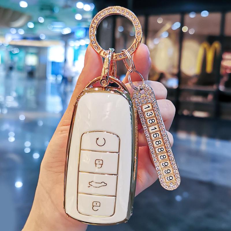 New TPU Car Remote Key Case Cover Protect Shell Bag For Chery Tiggo 8 Pro Tiggo 7 Pro PLUS 2021 Arrizo 5 4 Buttons Accessories