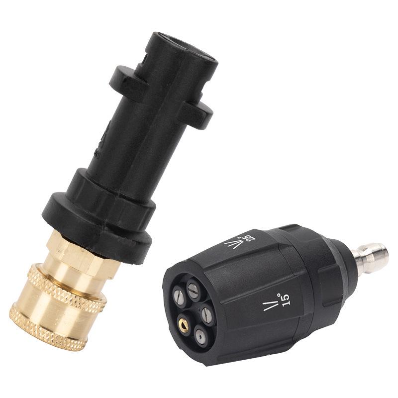 Karcher K2-K7 Serie Schaumlanzenadapter für Hochdruckreinigerpistole Connector for Karcher K Series + 5 Nozzles
