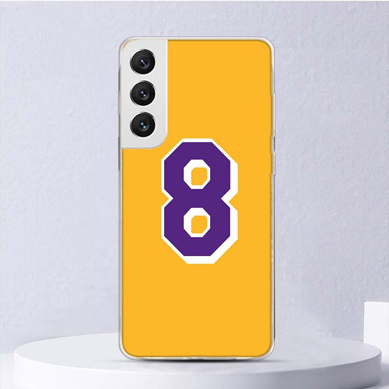 

Мягкий чехол с баскетбольным номером 23 24 для Samsung Galaxy S22 S21 Ultra S20 FE S10 Plus, чехол для телефона S9 S8 + S10E S7 Edge S6 Funda Coq Samsung S22 Ultra