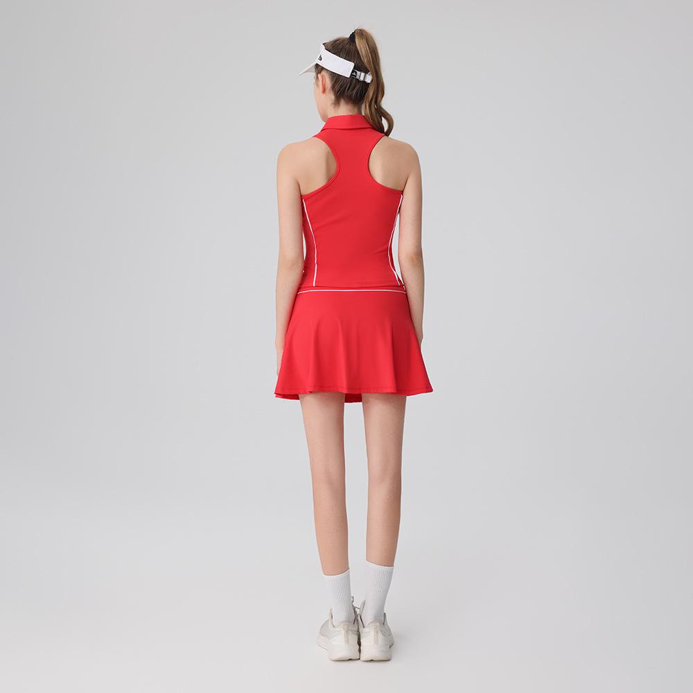 2025 Spring/Summer Women's Sleeveless Polo Golf Vest & Tennis Outfit Set - Slimming Sports Fitness Top