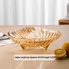 Flavinmci European Crystal Glass Fruit & Snack Plate