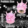 4PCS Crown Bling Tire Stem Valve Caps, Crystal Diamond Car Wheel Tire Valve Caps Universal Copper Core Stem Covers for Cars, SUV, Trucks, Bikes,