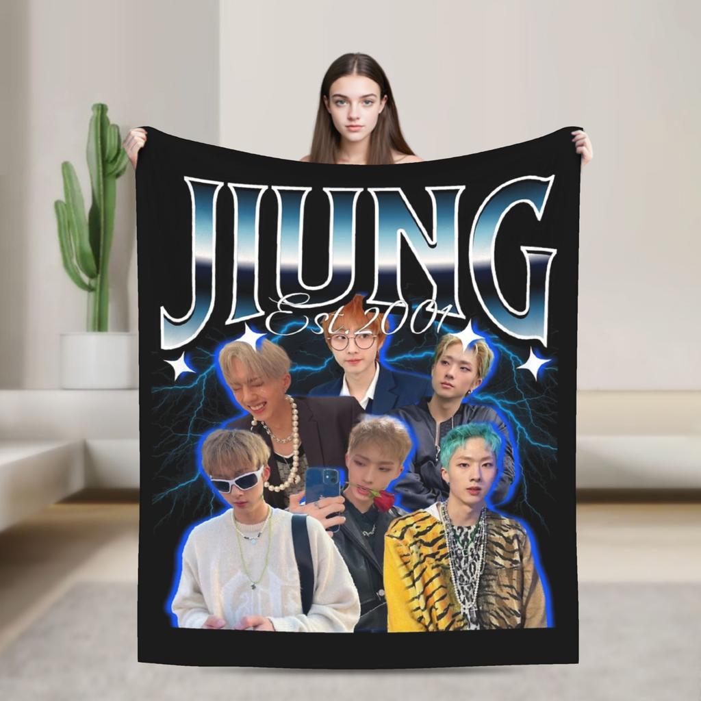 P1Harmony Cartoon Members Kpop Collage Blanket Flannel All Season  Breathable Warm Throw Blankets for Sofa Couch Rug Piece