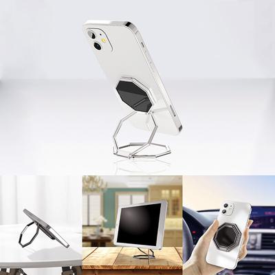 360 Rotation Metal Finger Kickstand Retractable Ring Buckle Foldable Phone Holder