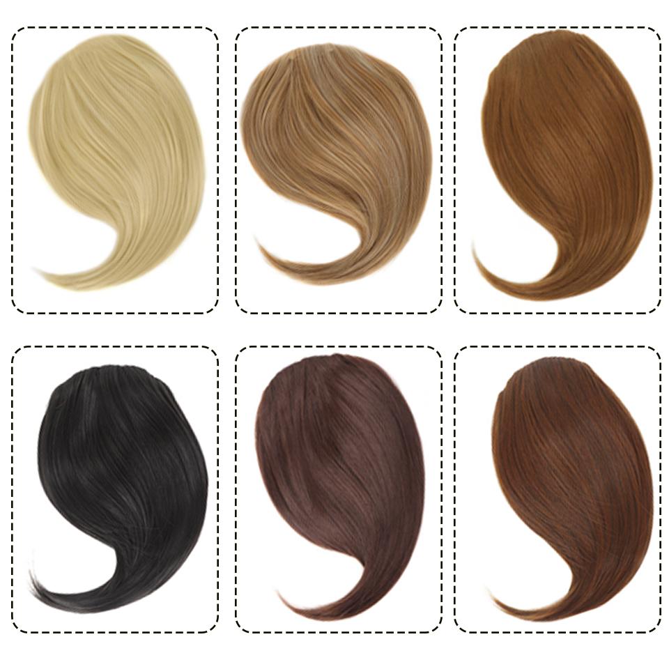 WTB Partial Bangs Wig Synthetic Wig Female Bangs Partial Lengthening Bangs Fake Bangs Two Cards Seamless Wig Piece