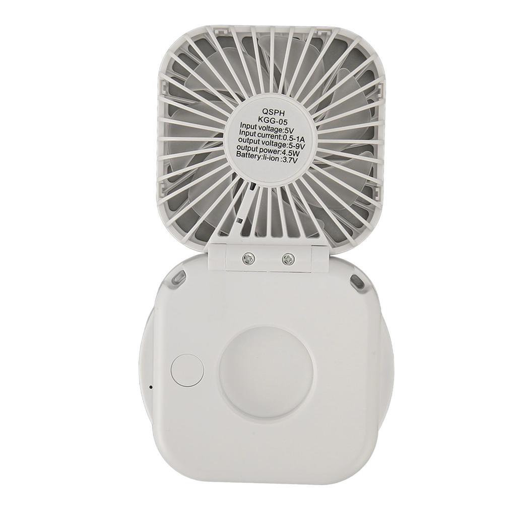 Mini Ventilator Reîncărcabil de Mână Ajustabil Portabil Mic Ventilator Personal cu Oglindă pentru Acasă Exterior