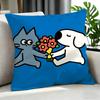 Cartoon CCartoon Cat  Dog Cushion Cover Cushion Cover Set Pcs x x x Pillowcase Decorative Sofa Home Decor