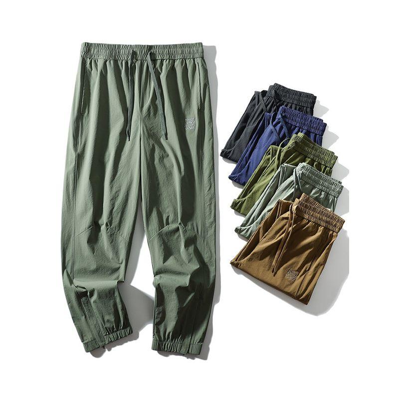 American Mountain Style Quick-Drying Cargo Pants Men's Summer Thin Straight-leg Pants Export Men's Pants Embroider Casual Pants