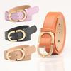 Womens Faux Leather Belt With Alloy Pin Buckle Slim Waistband Casual Office Chic Outfits
