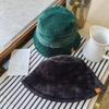 Hat female autumn and winter sweet and cute imitation fur barrel leopard print plush fisherman warm thickened basin hat tide
